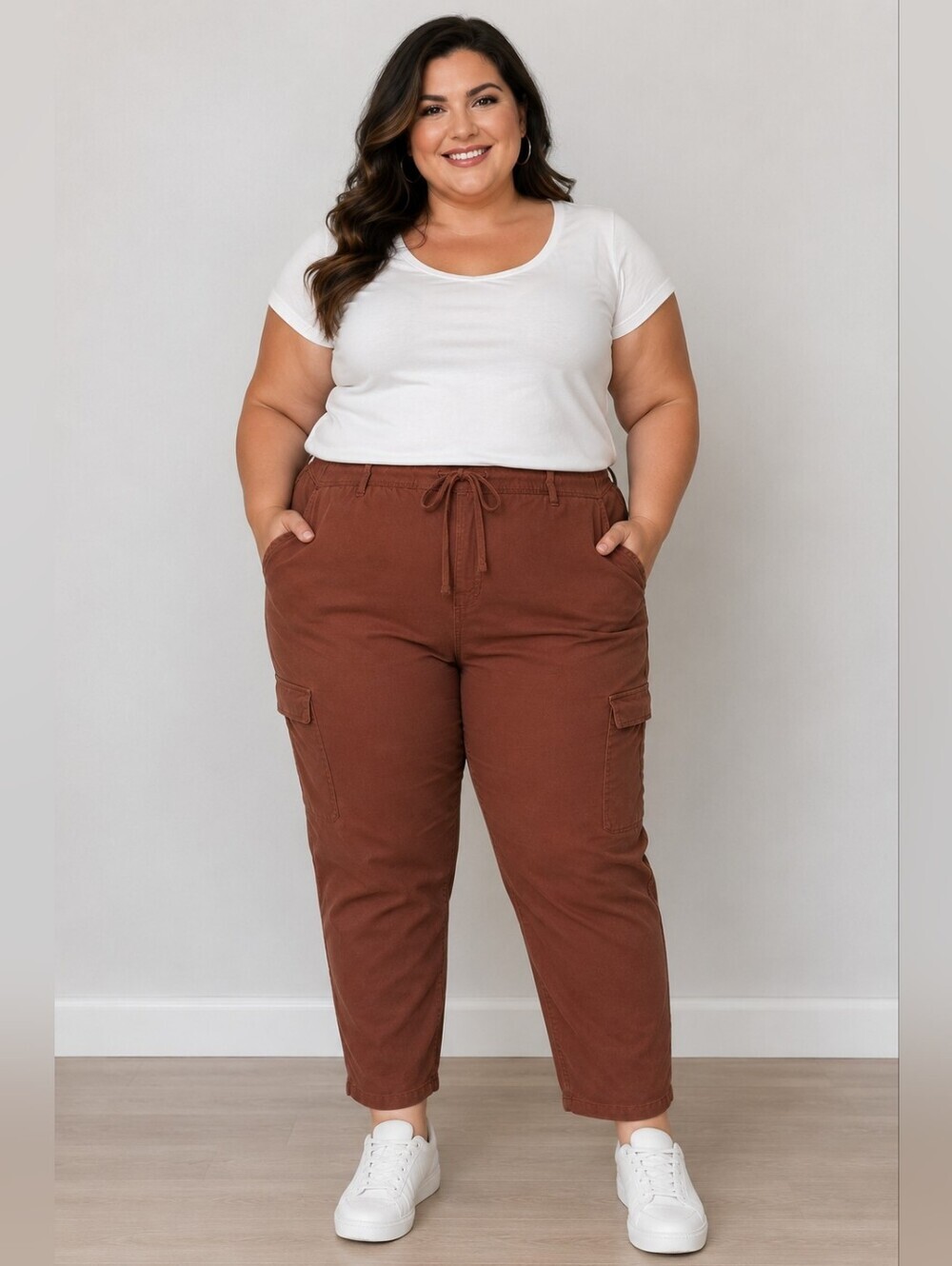torrid Rust-Brown Cargo Pants - Picture 1 of 10